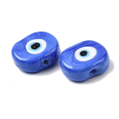 Handmade Evil Eye Lampwork Beads LAMP-G168-02-02-1