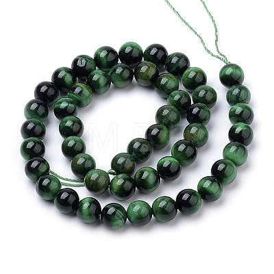 Natural Tiger Eye Beads Strands G-S259-03C-12mm-1