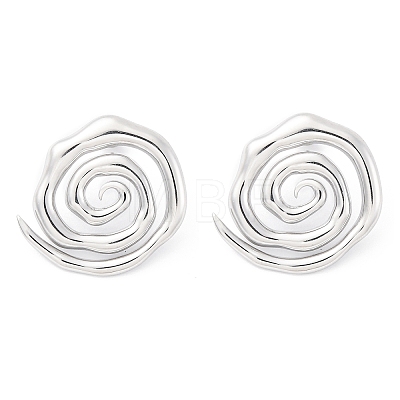 304 Stainless Steel Stud Earrings for Women EJEW-K306-15P-1