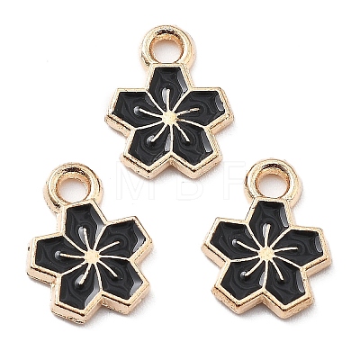 Alloy Enamel Charms ENAM-S022-01K-1