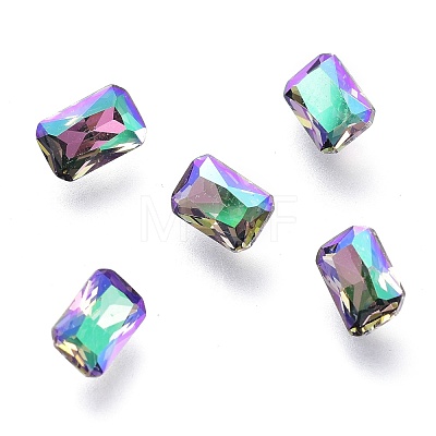 Cubic Zirconia Pointed Back Cabochons ZIRC-H108-05B-001GL-1