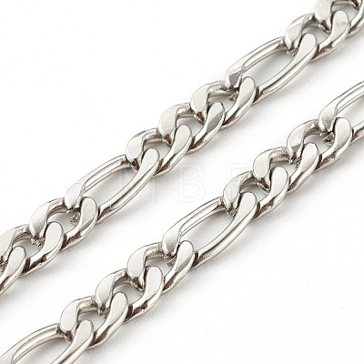 304 Stainless Steel Figaro Chains Eyeglasses Chains AJEW-EH00348-1