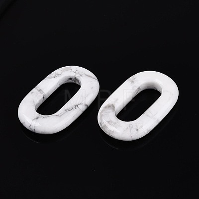 Natural Howlite Pendants G-Q601-12B-1