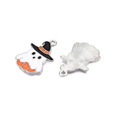 Halloween Theme Alloy Enamel Pendants ENAM-T020-08F-1