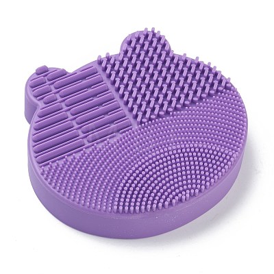 Silicone Makeup Cleaning Brush Scrubber Mat Portable Washing Tool MRMJ-H002-01A-1