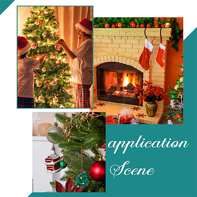 Crochet Christmas Tree Hanging Pendant Decorations HJEW-WH0007-14-1