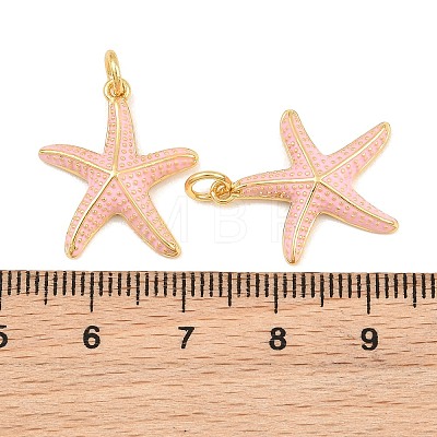 Brass Enamel Pendants KK-CBAEBFB-14G-02-1