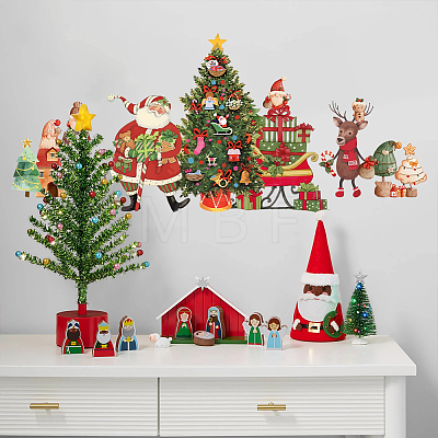 Christmas PVC Wall Stickers DIY-WH0228-873-1