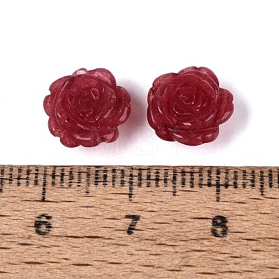 Dyed Natural White Jade Carved Beads G-Q601-41B-02-1