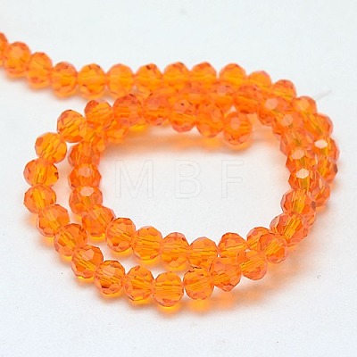 Eco-Friendly Glass Round Bead Strands EGLA-J042-6mm-M03-1