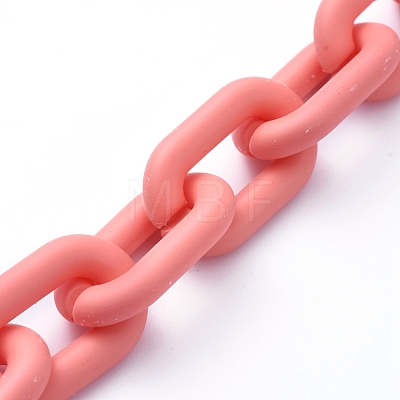 Handmade Acrylic Cable Chains AJEW-JB00630-01-1