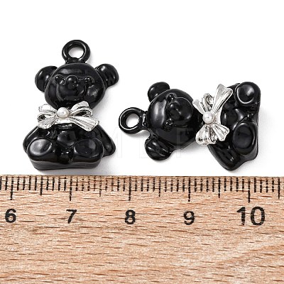 Spray Paint Alloy Pendants ENAM-K076-30P-1