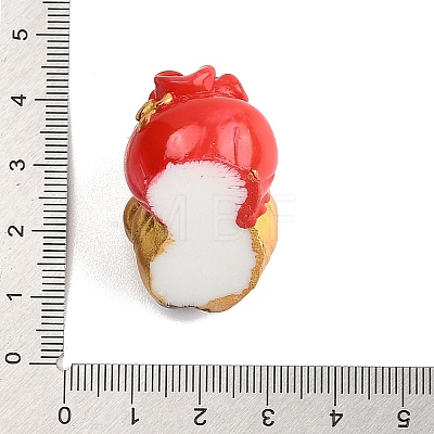 Christmas Theme Resin Figurine Statues for Home Office Desktop Decoration DJEW-M017-02G-01-1