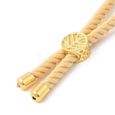 Twisted Nylon Cord Silder Bracelets DIY-B066-03G-18-1