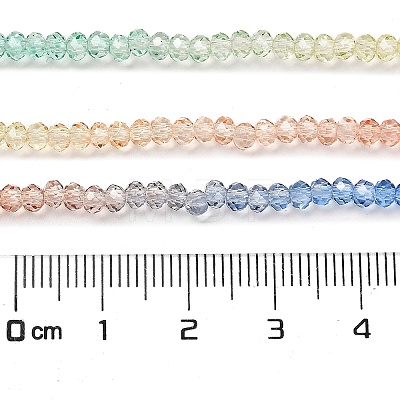 Transparent Painted Glass Beads Strands LS-DGLA-A034-T1mm-A02-1