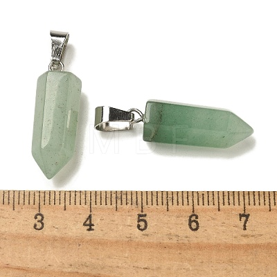 Natural Green Aventurine Pendants G-Z067-07P-13-1