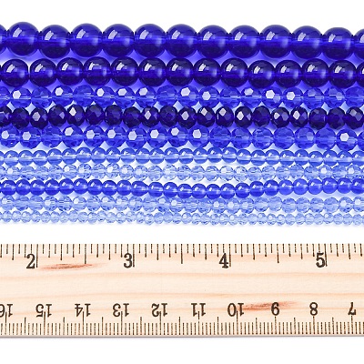 Electroplate Glass Beads Strands EGLA-FS0001-42D-1
