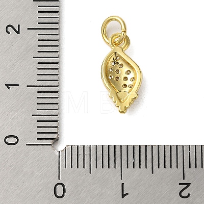 Rack Plating Brass Micro Pave Cubic Zirconia Pendants KK-P279-27A-G-1