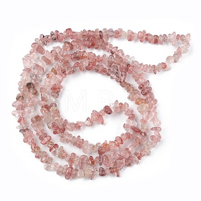 Natural Strawberry Quartz Beads Strands G-G0003-B06-1