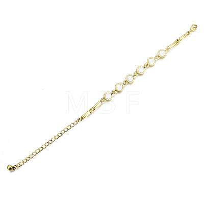 Electroplated Alloy Link Bracelets BJEW-T012-010-RS-1