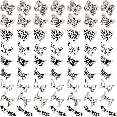 Tibetan Style Alloy Beads TIBE-NB0001-10AS-1