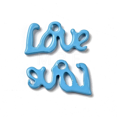 Spray Painted 201 Stainless Steel Charms STAS-G304-16-1