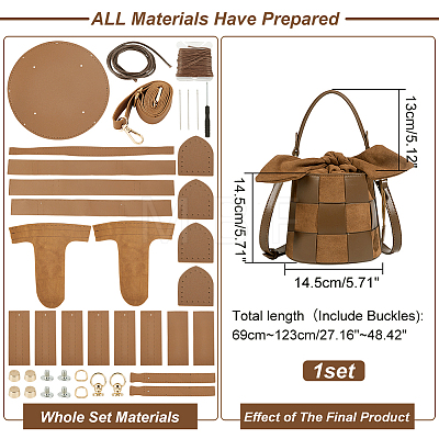 DIY Rabbit Bucket Bag Making Kits DIY-WH0304-723-1