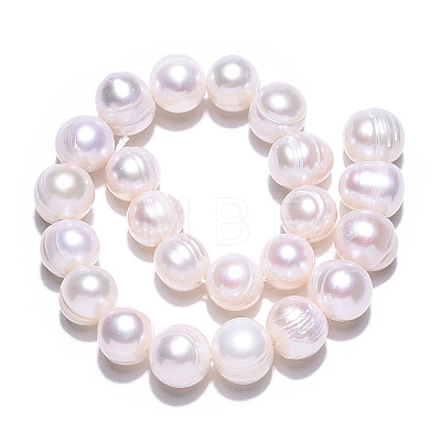 Natural Cultured Freshwater Pearl Beads Strands X-PEAR-N013-17N-01-1