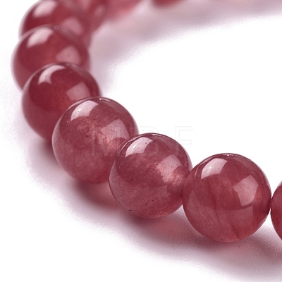 Dyed Natural Jade Beads Stretch Bracelets BJEW-J183-B-07-1