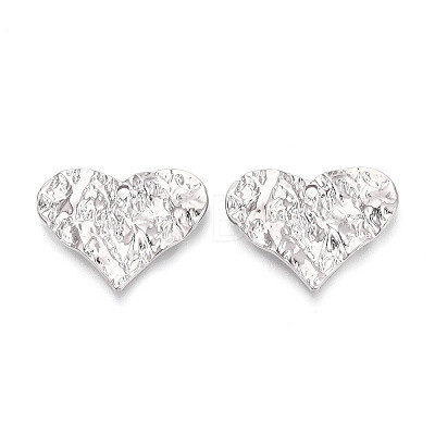 Rack Plating Textured Alloy Pendants PALLOY-T095-14P-1