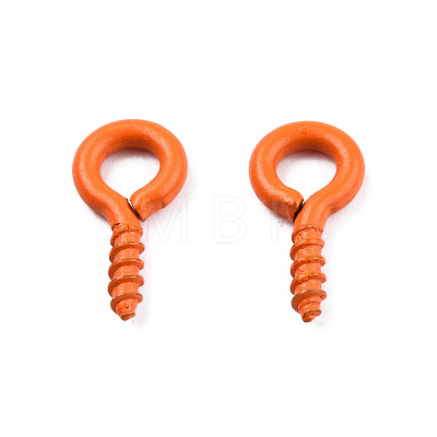 Spray Painted Iron Screw Eye Pin Peg Bails IFIN-N010-002B-12-1