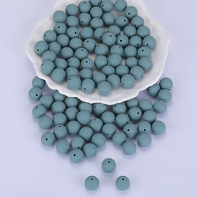 Round Silicone Focal Beads SI-JX0046A-103-1