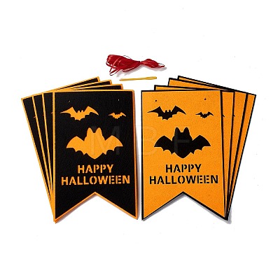 16Pcs 2 Color Flag Felt Ornaments LS-DIY-B054-02B-1