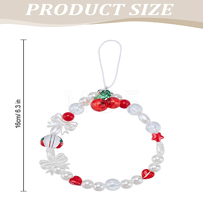 1Pc Plastic Beaded Mobile Straps HJEW-LP0001-20-1