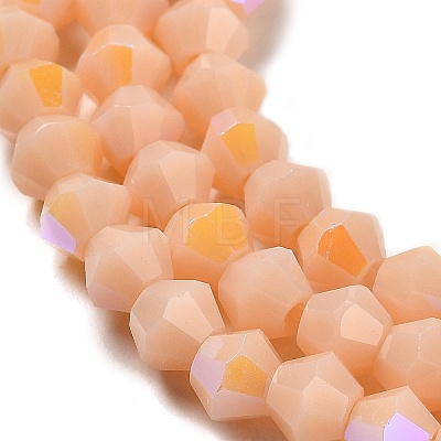 Opaque Solid Color Imitation Jade Glass Beads Strands EGLA-A039-P4mm-L06-1