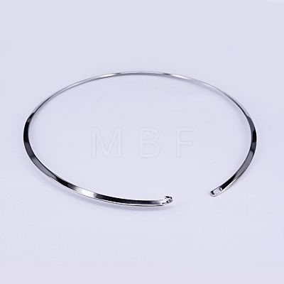 304 Stainless Steel Choker Necklaces NJEW-O094-38-1