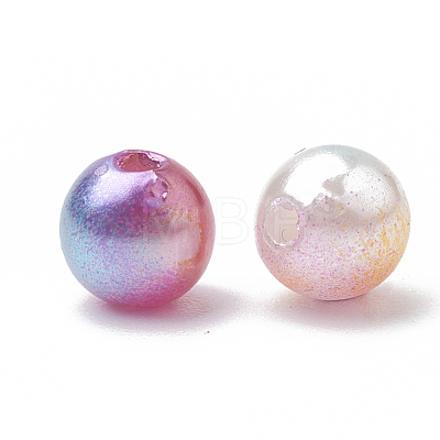 Acrylic Imitation Pearl Beads X-MACR-Q222-03-6mm-1