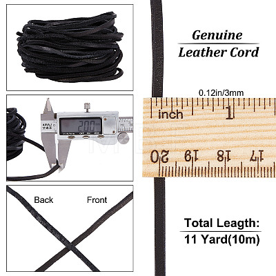 Gorgecraft Flat Leather Jewelry Cord WL-GF0001-07C-03-1