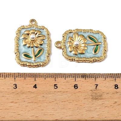 304 Stainless Steel Enamel Pendants STAS-I371-29G-02-1