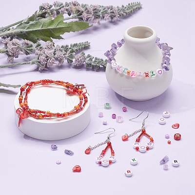 Natural Stone Chip Beads DIY Jewelry Set Making Kit DIY-YW0004-70B-1