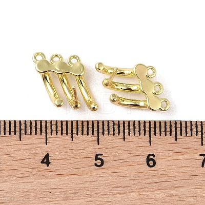 Brass Stud Earrings Findings KK-B087-08G-1