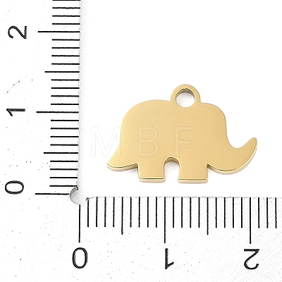 Ion Plating(IP) 304 Stainless Steel Enamel Charms FIND-Q111-02G-01-1