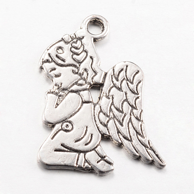 Tibetan Style Alloy Pendants X-TIBEP-Q063-08AS-NR-1