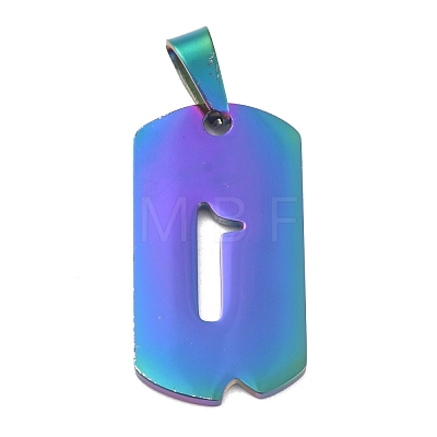 Ion Plating(IP) 304 Stainless Steel Pendants STAS-O127-A01-1