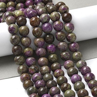 Natural Sugilite Beads Strands G-C168-A01-03-1