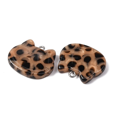 Opaque Cellulose Acetate(Resin) Pendants RESI-B042-02A-1