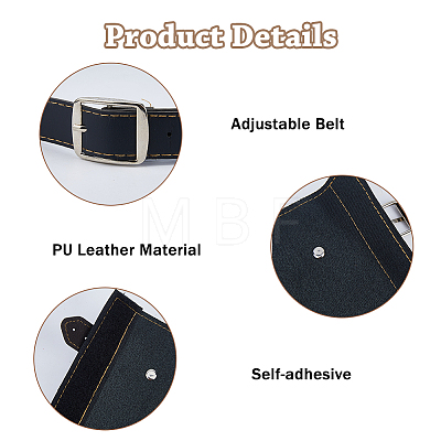 Medieval PU Leather Sword Holder Belts AJEW-WH0871-64B-1