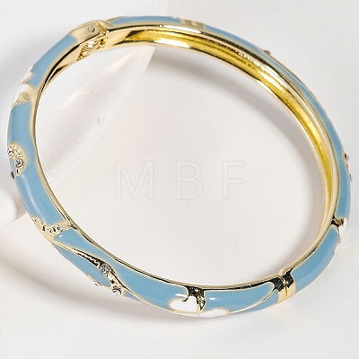 Vintage Zinc Alloy Hinged Bangles for Women JY4654-4-1