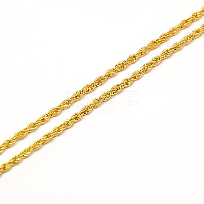 Fashionable 304 Stainless Steel Rope Chain Necklace Making STAS-A028-N050-1