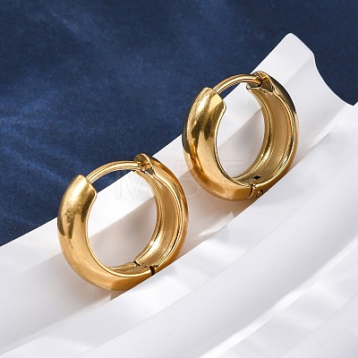 316 Surgical Stainless Steel Hoop Earrings for Women EJEW-G429-01B-G-1